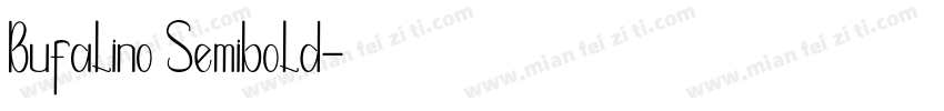 Bufalino Semibold字体转换